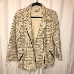 EUC Sz L Lucky Brand biker blazer jacket